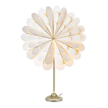 Markslöjd 705303 - Decorazione natalizia MARIGOLD 1xE14/25W/230V 68 cm bianco