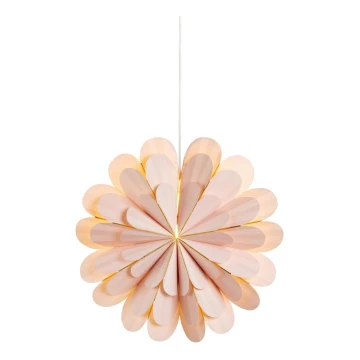 Markslöjd 705304 - Decorazione di Natale MARIGOLD 1xE14/25W/230V 45 cm rosa