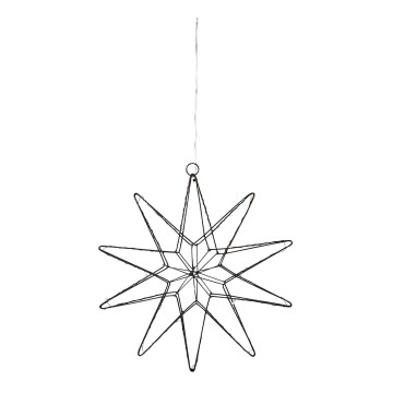 Markslöjd 705749 - Decorazione natalizia LED GLEAM LED/0,6W/3xAA nero