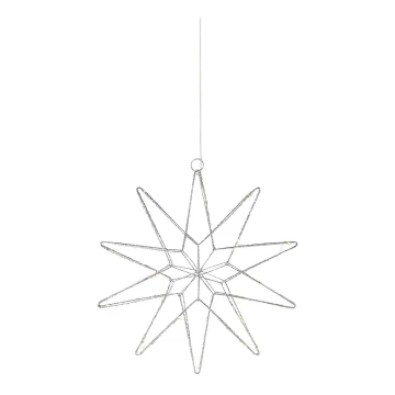 Markslöjd 705750 - Decorazione natalizia LED GLEAM LED/0,6W/3xAA argento