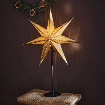 Markslöjd 705795 - Decorazione natalizia GLITTER 1xE14/25W/230V 65 cm nero/oro