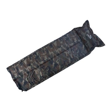 Materassino da campeggio autogonfiabile con cuscino camouflage