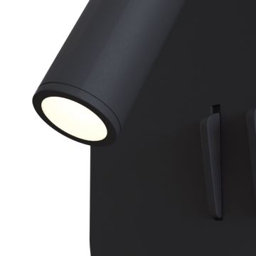 Maytoni C175-WL-01-6W-B - Luce Spot da parete a LED IOS LED/9W/230V nero