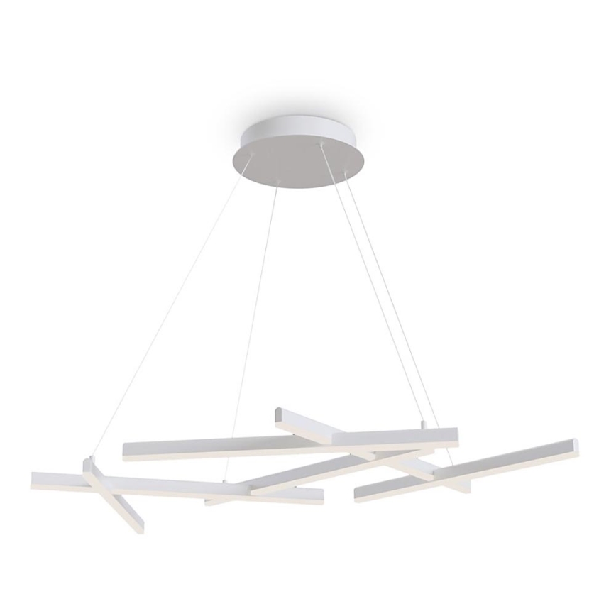 Maytoni MOD016PL-L75W - Lampadario LED a sospensione con filo LINE LED/79W/230V bianco