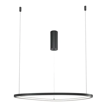 Maytoni MOD072PL-L28B3K1 - Lampadario LED a sospensione con filo GLINT LED/24W/230V nero diametro 60 cm