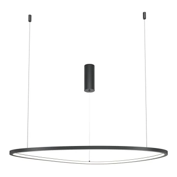 Maytoni MOD072PL-L36B3K1 - Lampadario LED a sospensione con filo GLINT LED/36W/230V nero diametro 80 cm