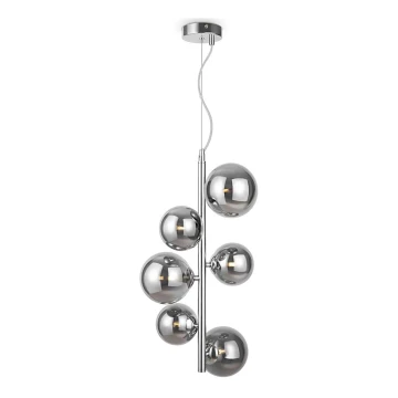 Maytoni MOD545PL-06CH - Lampadario a sospensione con filo DALLAS 6xG9/28W/230V cromo