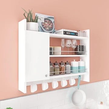 Mensola da cucina KNERR 65x85 cm bianco