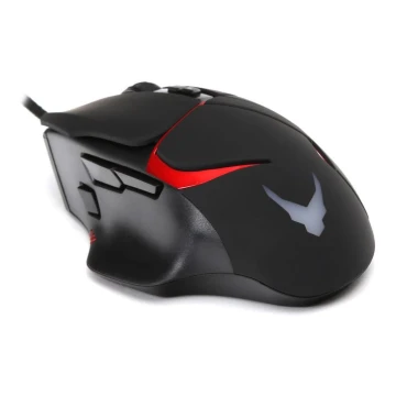 Mouse da gioco LED VARR 1200/1600/2000/3200 DPI nero