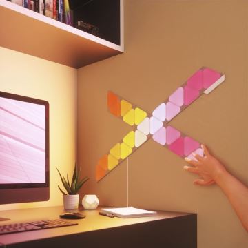 Nanoleaf - PACK 10x LED RGB Pannello dimmerabile TRIANGOLI LED/0,5 Wi-Fi