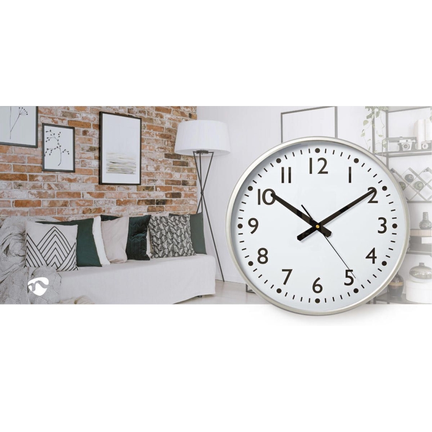 Orologio da parete diametro 38 cm 1xAA bianco