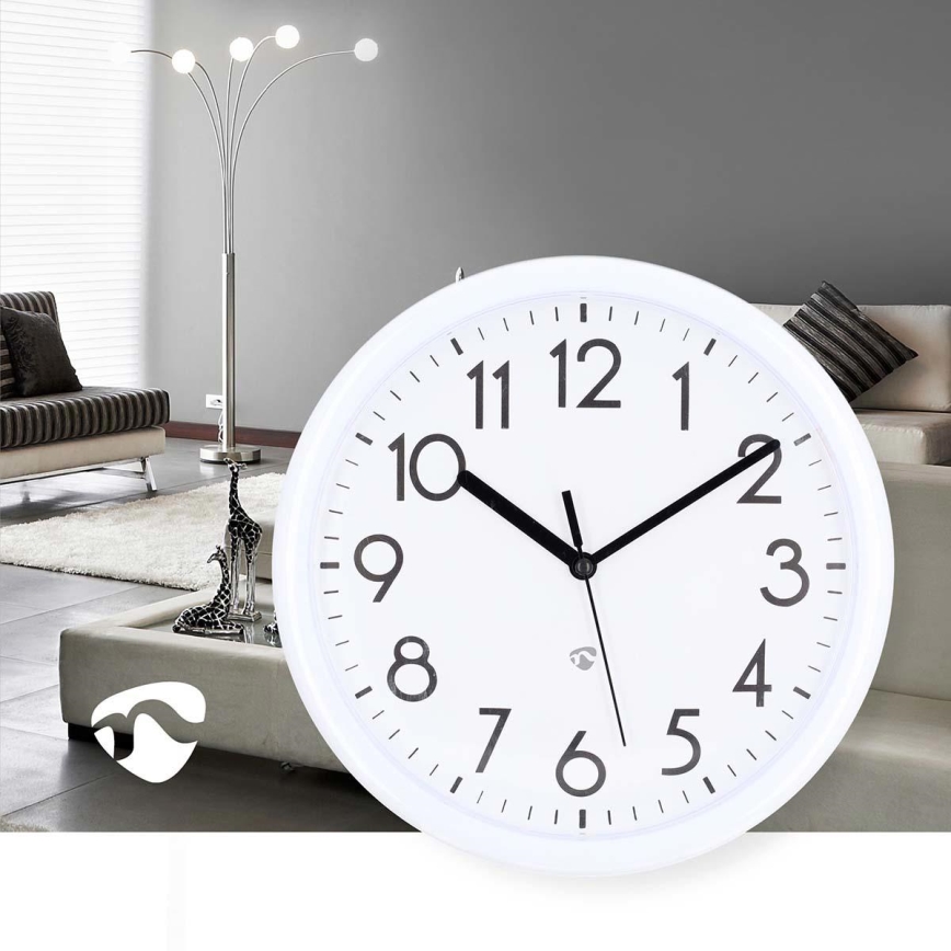 Orologio da parete diametro 22 cm 1xAA bianco