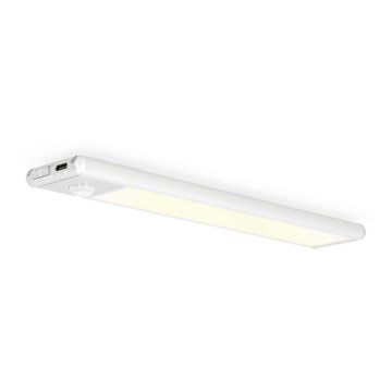 Nedis LCRM01WT - Illuminazione per armadi a LED ricaricabile con sensore LED/1W/1100 mAh 3000K