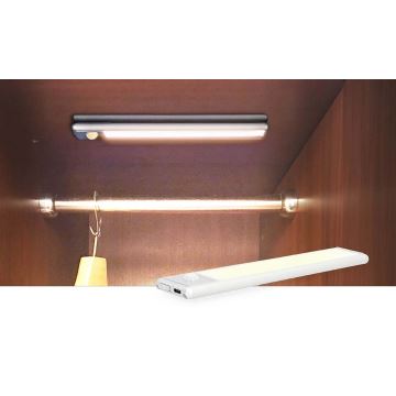 Nedis LCRM01WT - Illuminazione per armadi a LED ricaricabile con sensore LED/1W/1100 mAh 3000K