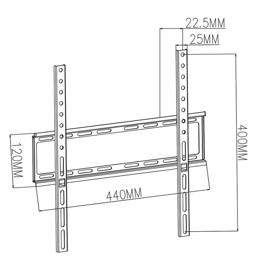 Supporto fisso a muro per TV 23-55”
