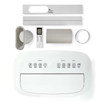 Condizionatore d'aria mobile Smart 3in1 comprensivo di accessori completi 1800W/230V 16000 BTU Wi-Fi + telecomando