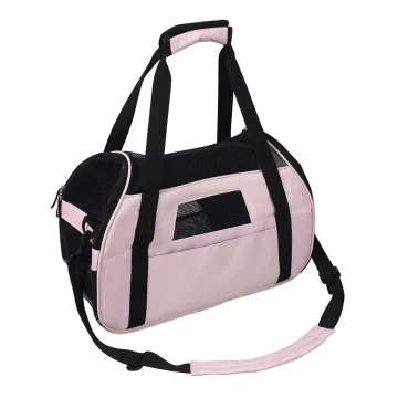 Nobleza - Borsa da trasporto per animali domestici 48 cm rosa