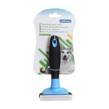 Nobleza - Spazzola per cani e gatti blu 7 cm