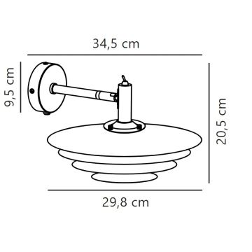 Nordlux - Applique BRETAGNE 1xG9/25W/230V antracite