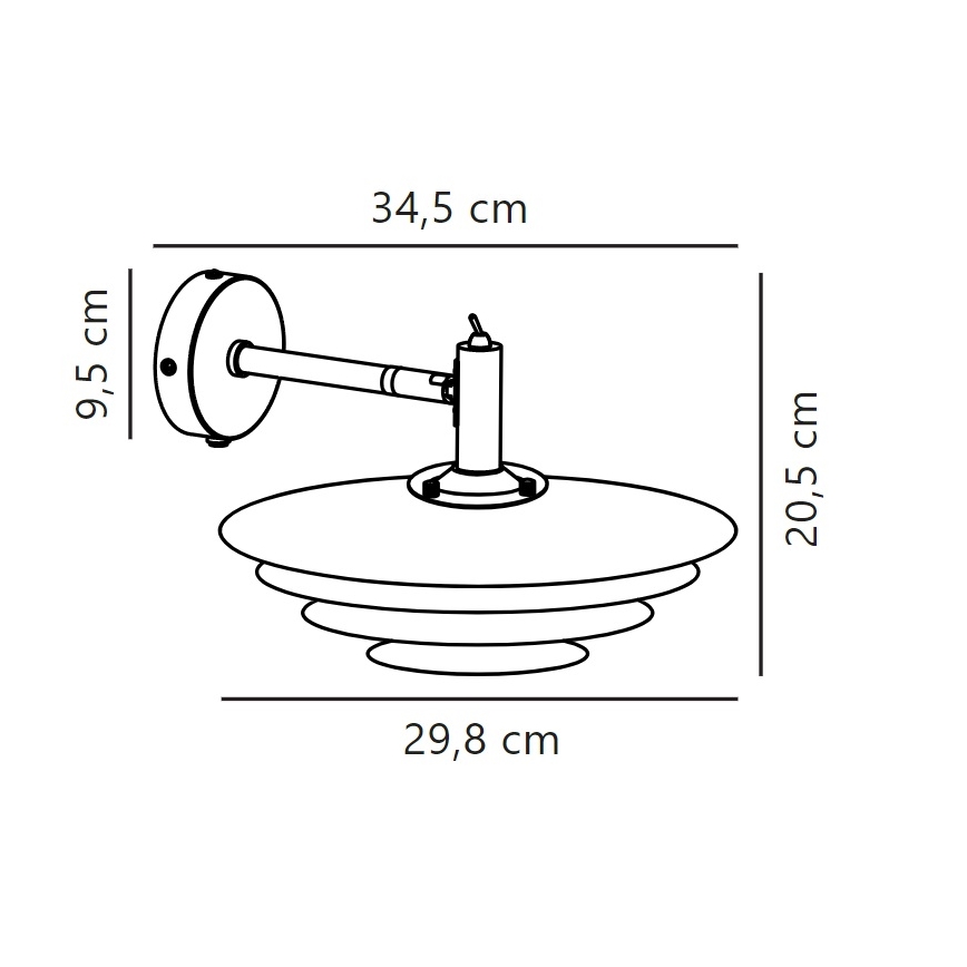 Nordlux - Applique BRETAGNE 1xG9/25W/230V antracite