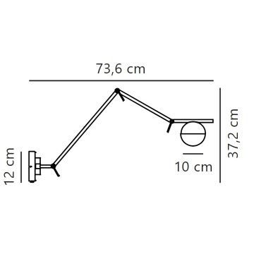 Nordlux - Applique CONTINA 1xG9/5W/230V nero