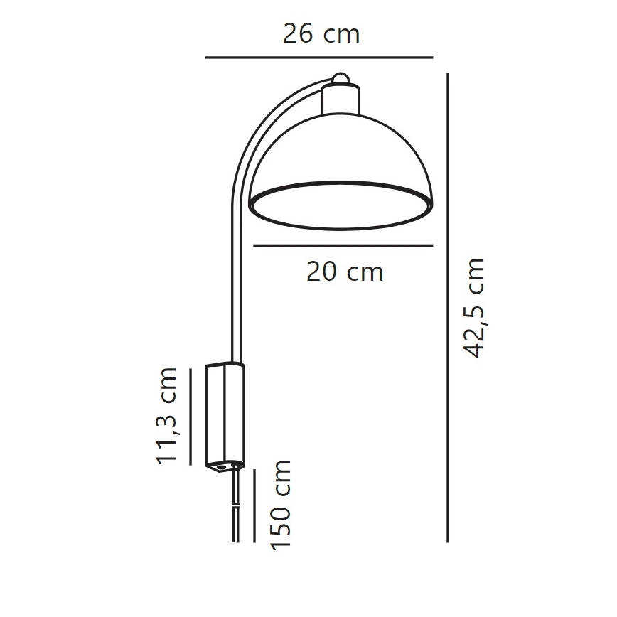 Nordlux - Applique ELLEN 1xE14/40W/230V oro