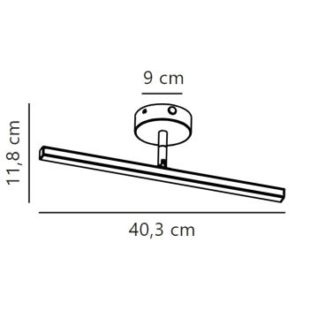 Nordlux - Illuminazione a LED per specchi da bagno IP LED/6,2W/230V IP44 40 cm cromo opaco