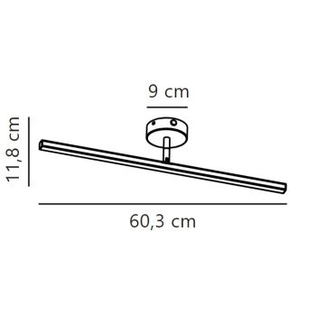 Nordlux - Illuminazione a LED per specchi da bagno IP LED/7,2W/230V IP44 60 cm cromo opaco