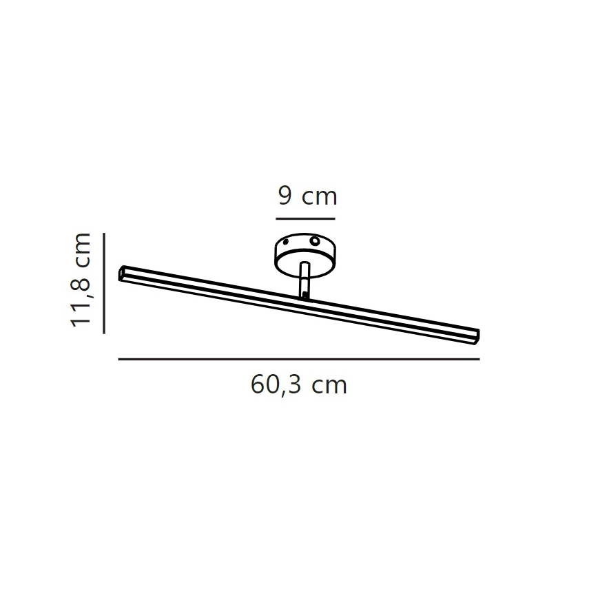 Nordlux - Illuminazione a LED per specchi da bagno IP LED/7,2W/230V IP44 60 cm cromo opaco