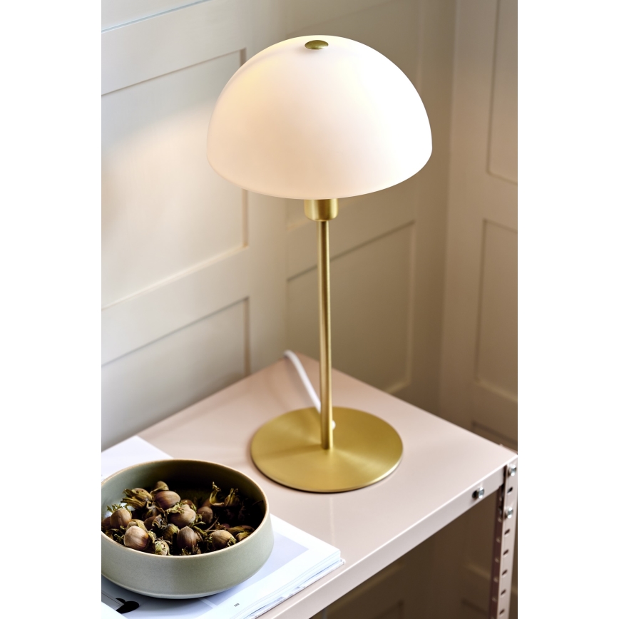 Nordlux - Lampada da tavolo ELLEN 1xE14/40W/230V oro/bianco