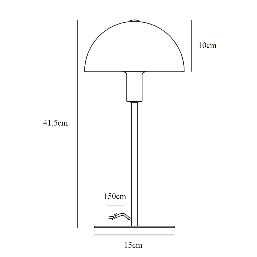 Nordlux - Lampada da tavolo ELLEN 1xE14/40W/230V oro/bianco