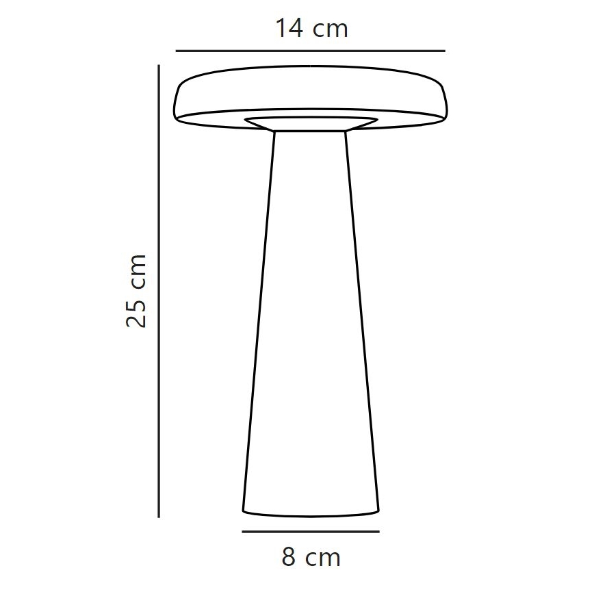 Nordlux - Lampada da tavolo LED da esterno dimmerabile ARCELLO LED/2,8W/3,7V IP54
