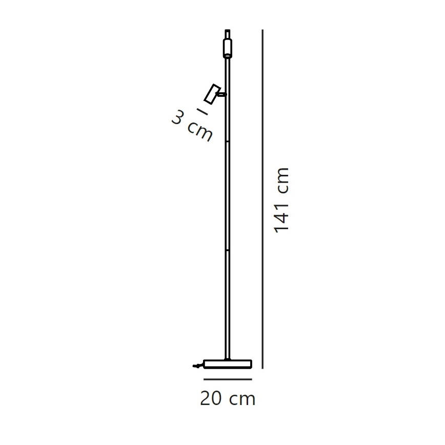 Nordlux - Lampada da terra dimmerabile a LED OMARI 2xLED/3,2W/230V bianco