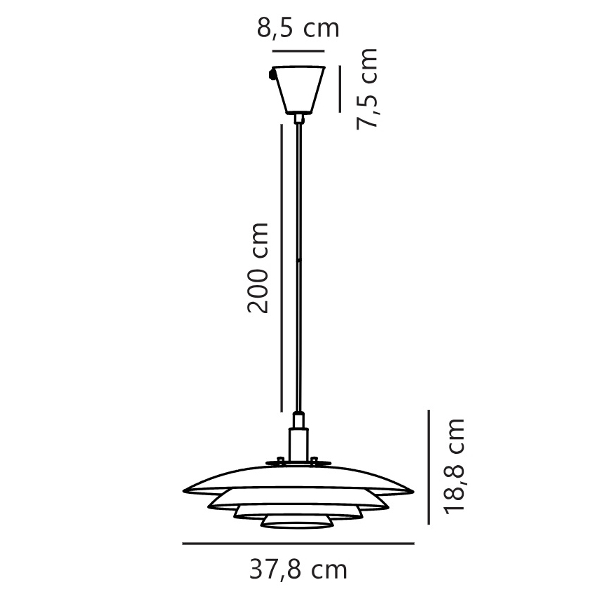 Nordlux - Lampadario a sospensione con filo BRETAGNE 1xG9/25W/230V bianco