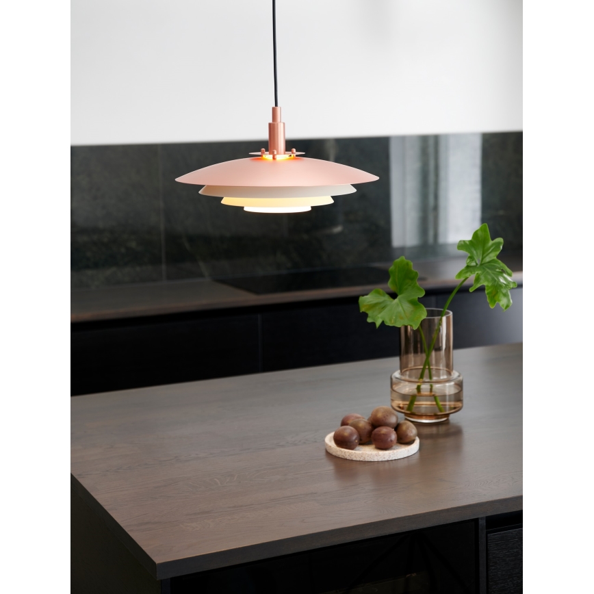 Nordlux - Lampadario a sospensione con filo BRETAGNE 1xG9/25W/230V Oro rosa