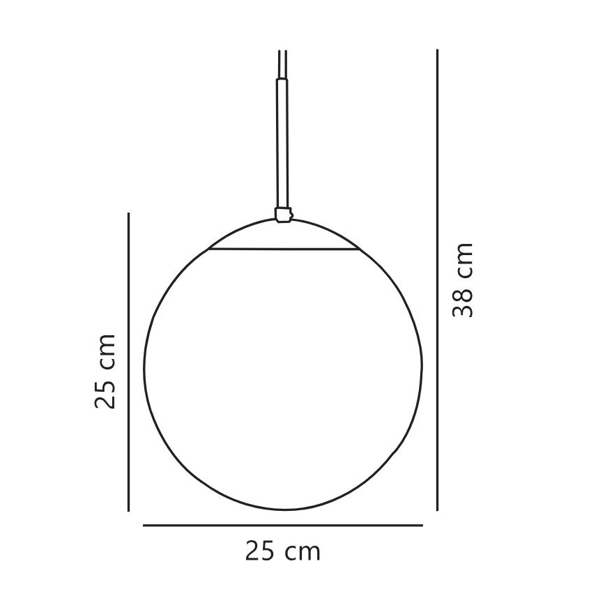 Nordlux - Lampadario a sospensione con filo CAFE 1xE27/25W/230V diametro 25 cm