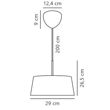 Nordlux - Lampadario a sospensione con filo CLASI 3xE14/10W/230V diametro 29 cm