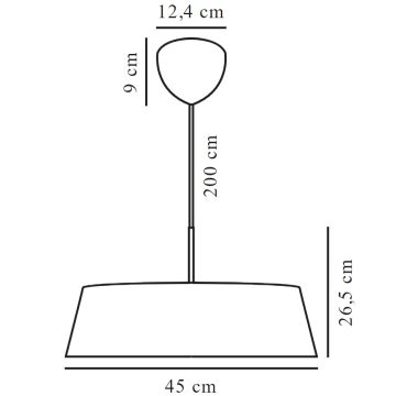 Nordlux - Lampadario a sospensione con filo CLASI 3xE14/15W/230V diametro 45 cm