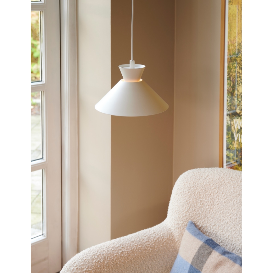 Nordlux - Lampadario a sospensione con filo DIAL 1xE27/40W/230V diametro 25 cm bianco