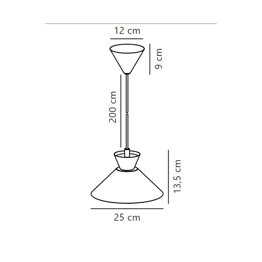 Nordlux - Lampadario a sospensione con filo DIAL 1xE27/40W/230V diametro 25 cm bianco