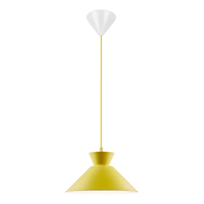 Nordlux - Lampadario a sospensione con filo DIAL 1xE27/40W/230V diametro 25 cm giallo