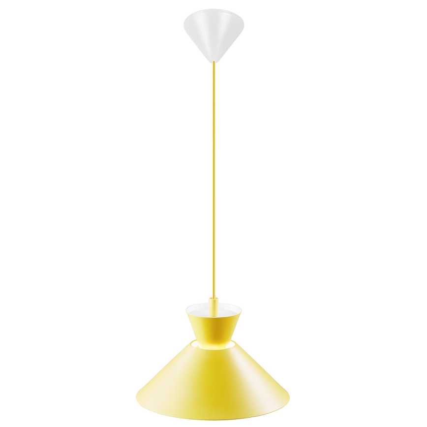 Nordlux - Lampadario a sospensione con filo DIAL 1xE27/40W/230V diametro 25 cm giallo