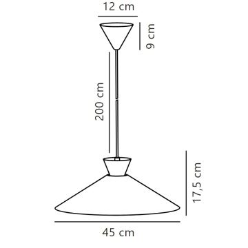 Nordlux - Lampadario a sospensione con filo DIAL 1xE27/40W/230V diametro 45 cm bianco