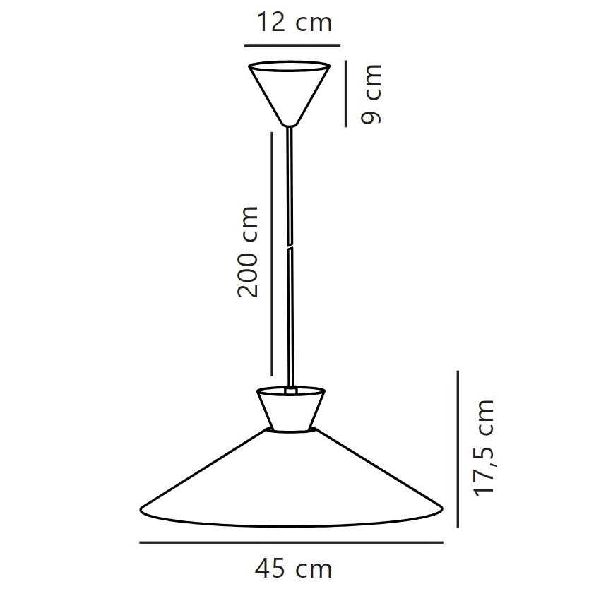 Nordlux - Lampadario a sospensione con filo DIAL 1xE27/40W/230V diametro 45 cm bianco