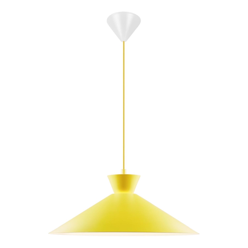 Nordlux - Lampadario a sospensione con filo DIAL 1xE27/40W/230V diametro 45 cm giallo