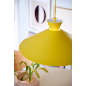 Nordlux - Lampadario a sospensione con filo DIAL 1xE27/40W/230V diametro 45 cm giallo