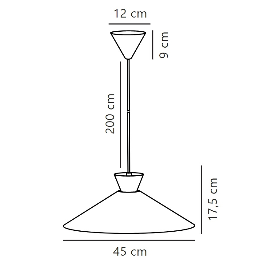 Nordlux - Lampadario a sospensione con filo DIAL 1xE27/40W/230V diametro 45 cm giallo