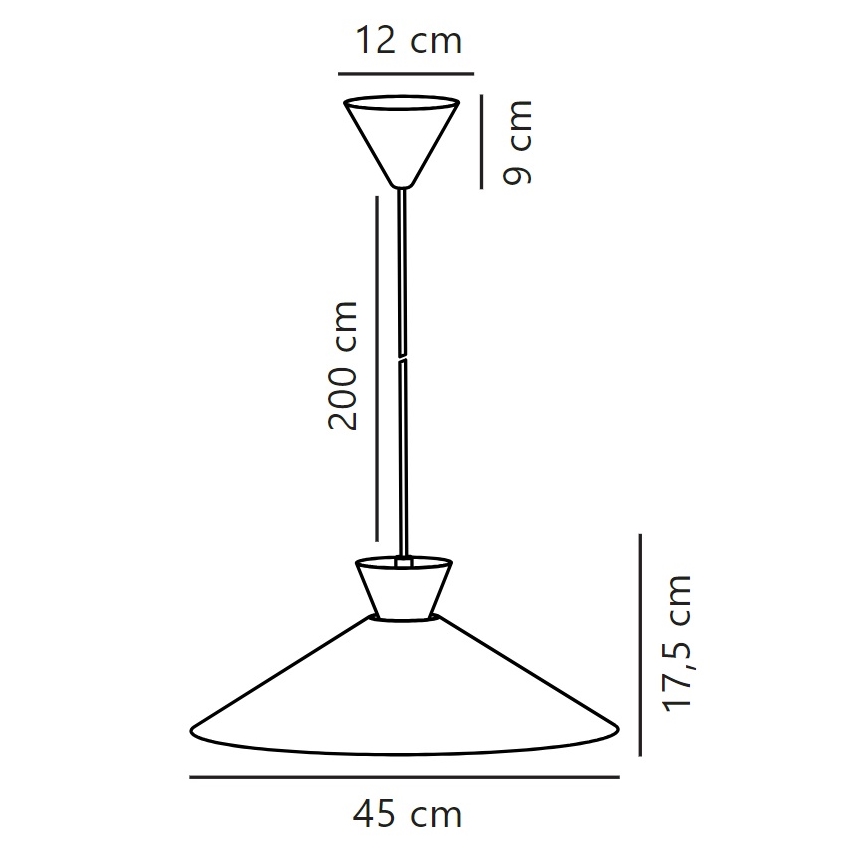 Nordlux - Lampadario a sospensione con filo DIAL 1xE27/40W/230V diametro 45 cm grigio