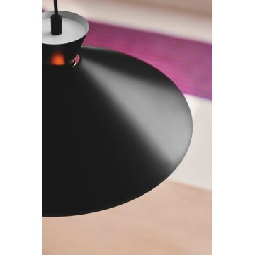 Nordlux - Lampadario a sospensione con filo DIAL 1xE27/40W/230V diametro 45 cm nero