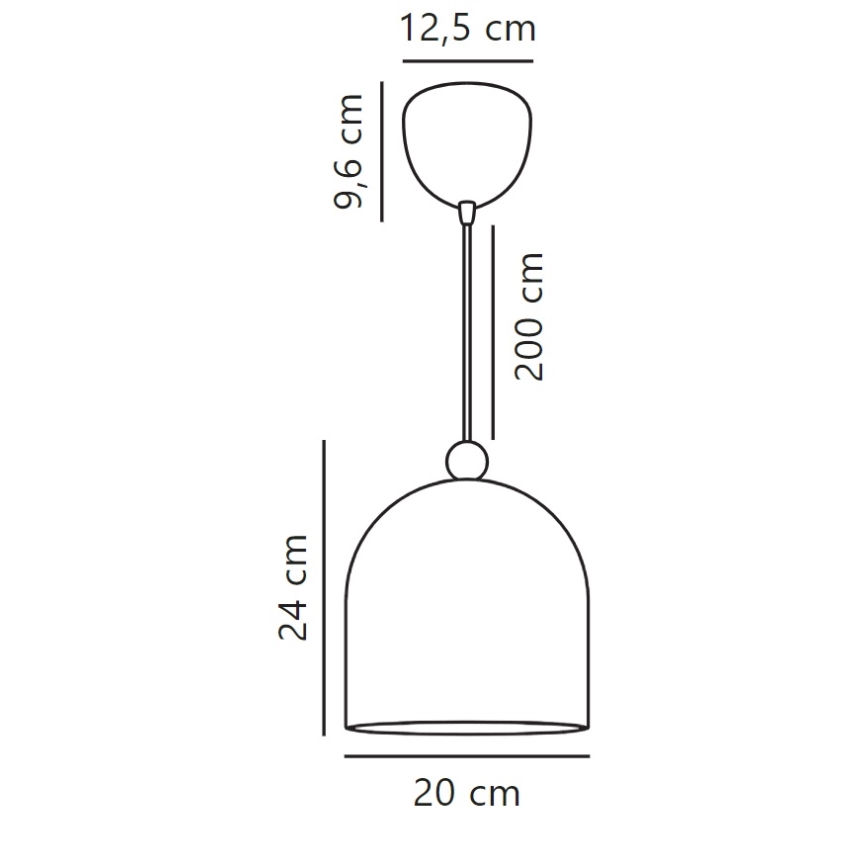 Nordlux - Lampadario a sospensione con filo GASTON 1xE27/40W/230V blu/bianco